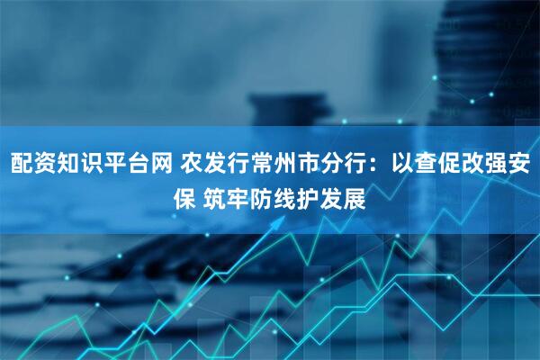 配资知识平台网 农发行常州市分行：以查促改强安保 筑牢防线护发展